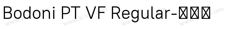 Bodoni PT VF Regular字体转换